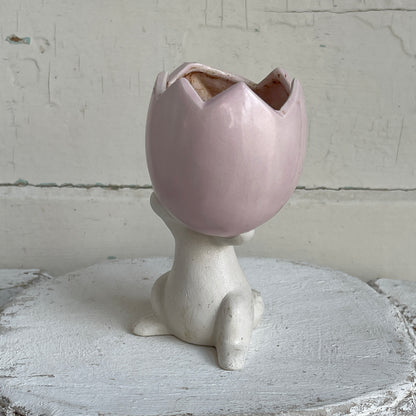 Vintage Bunny & Egg Cup