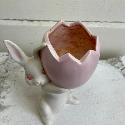 Vintage Bunny & Egg Cup