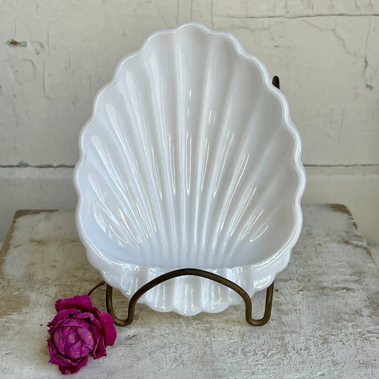 Vintage Milk Glass Soap Dish