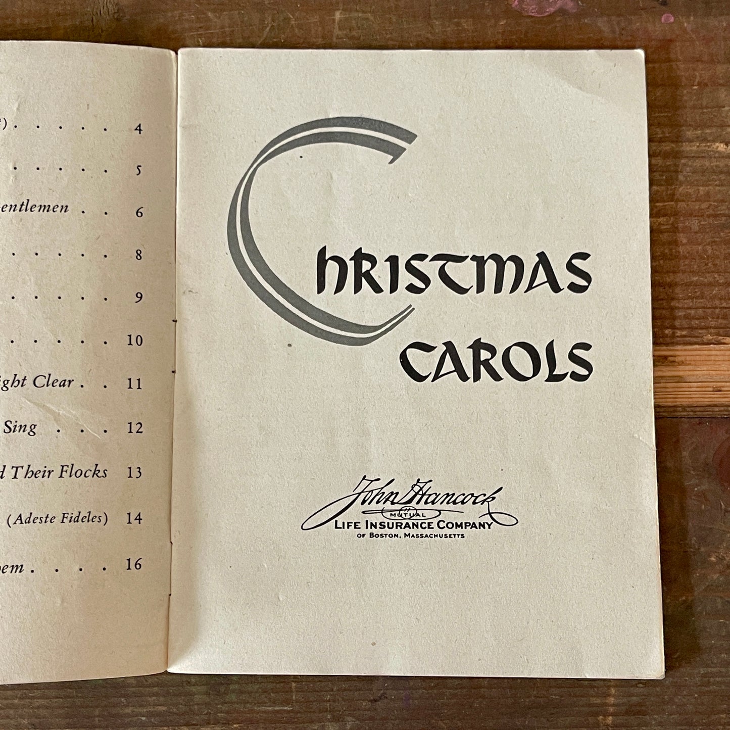 Christmas Carols Booklet