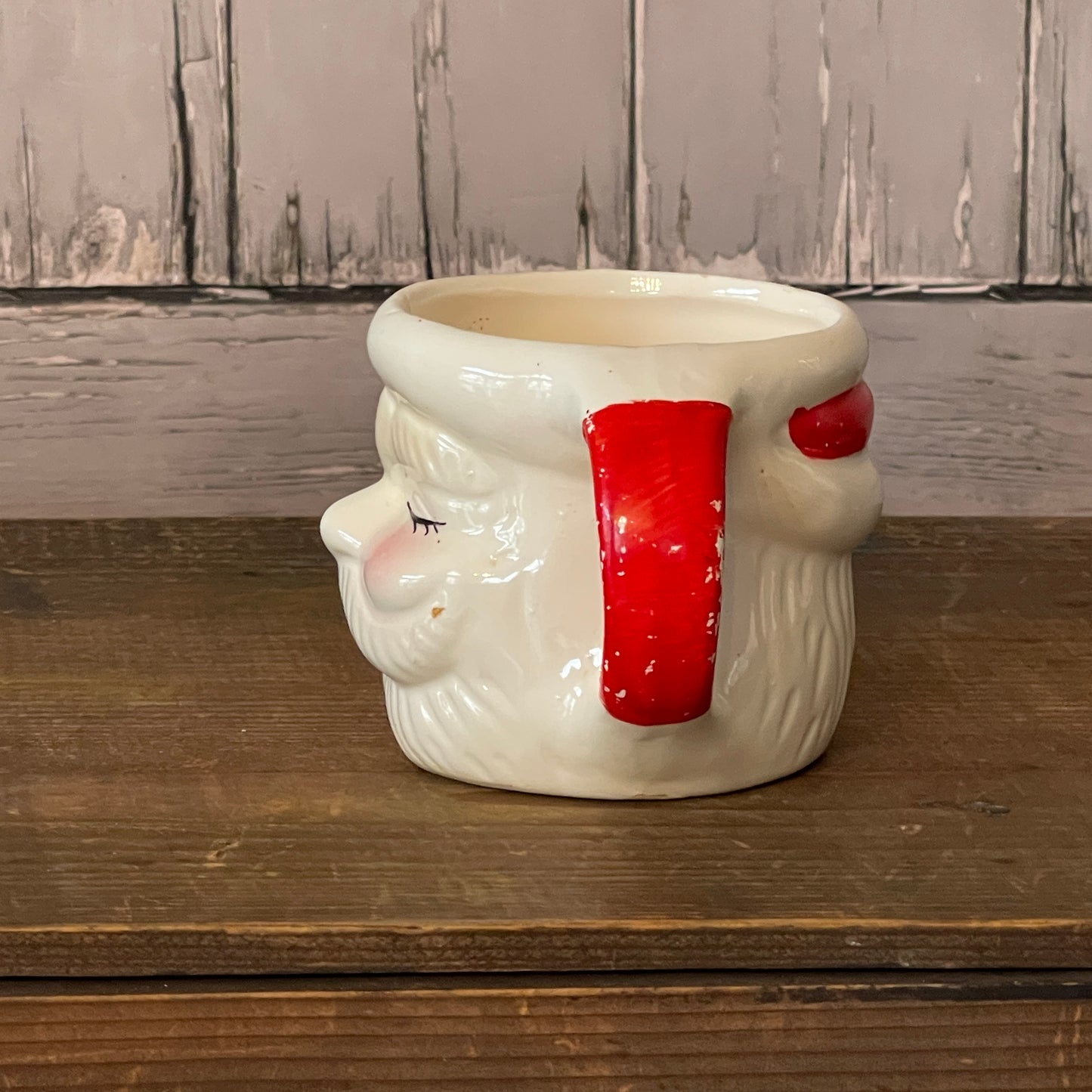 Vintage Santa Mug-Winking