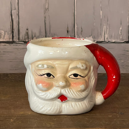 Vintage Santa Mug - Both Eyes Open