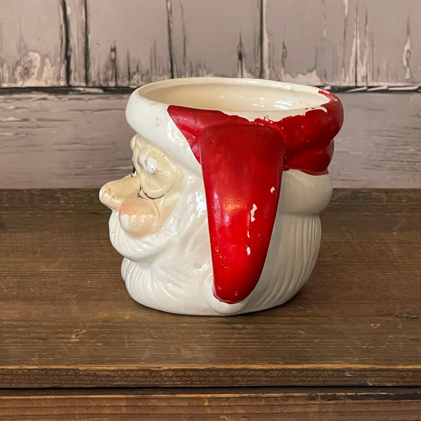 Vintage Santa Mug - Both Eyes Open