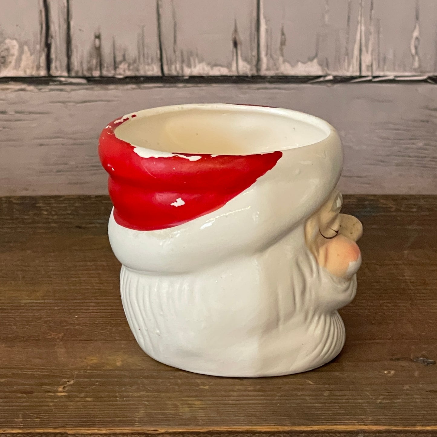 Vintage Santa Mug - Both Eyes Open