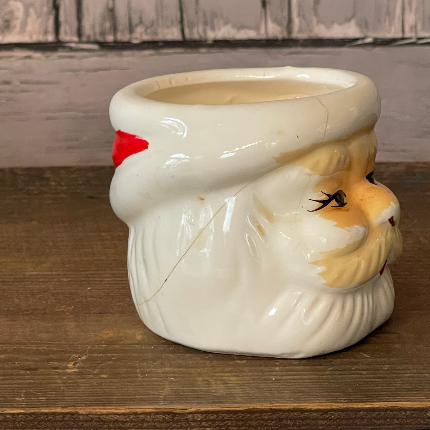 Vintage Santa Mug-Both Eyes Open