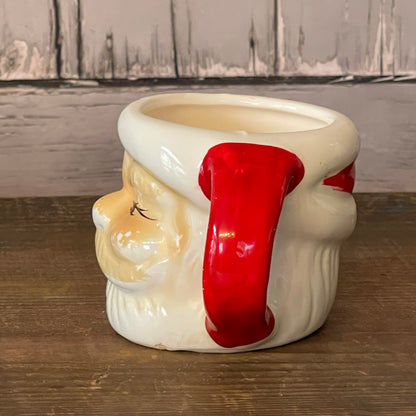 Vintage Santa Mug-Both Eyes Open