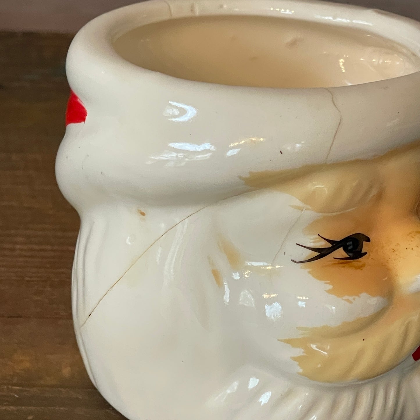 Vintage Santa Mug-Both Eyes Open