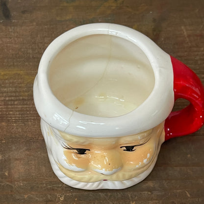 Vintage Santa Mug-Both Eyes Open