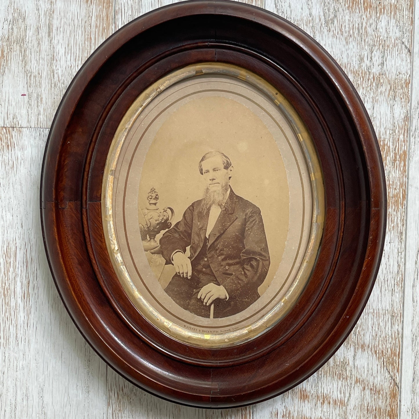 Antique Oval Photo Frame