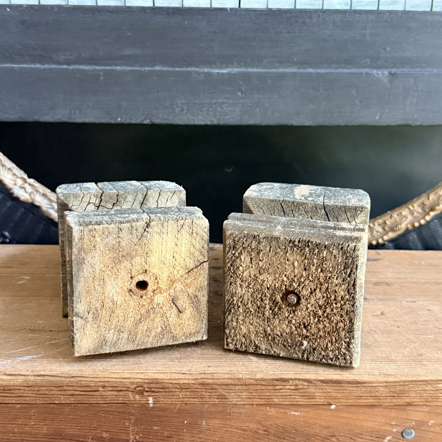 Weathered Wooden Finials