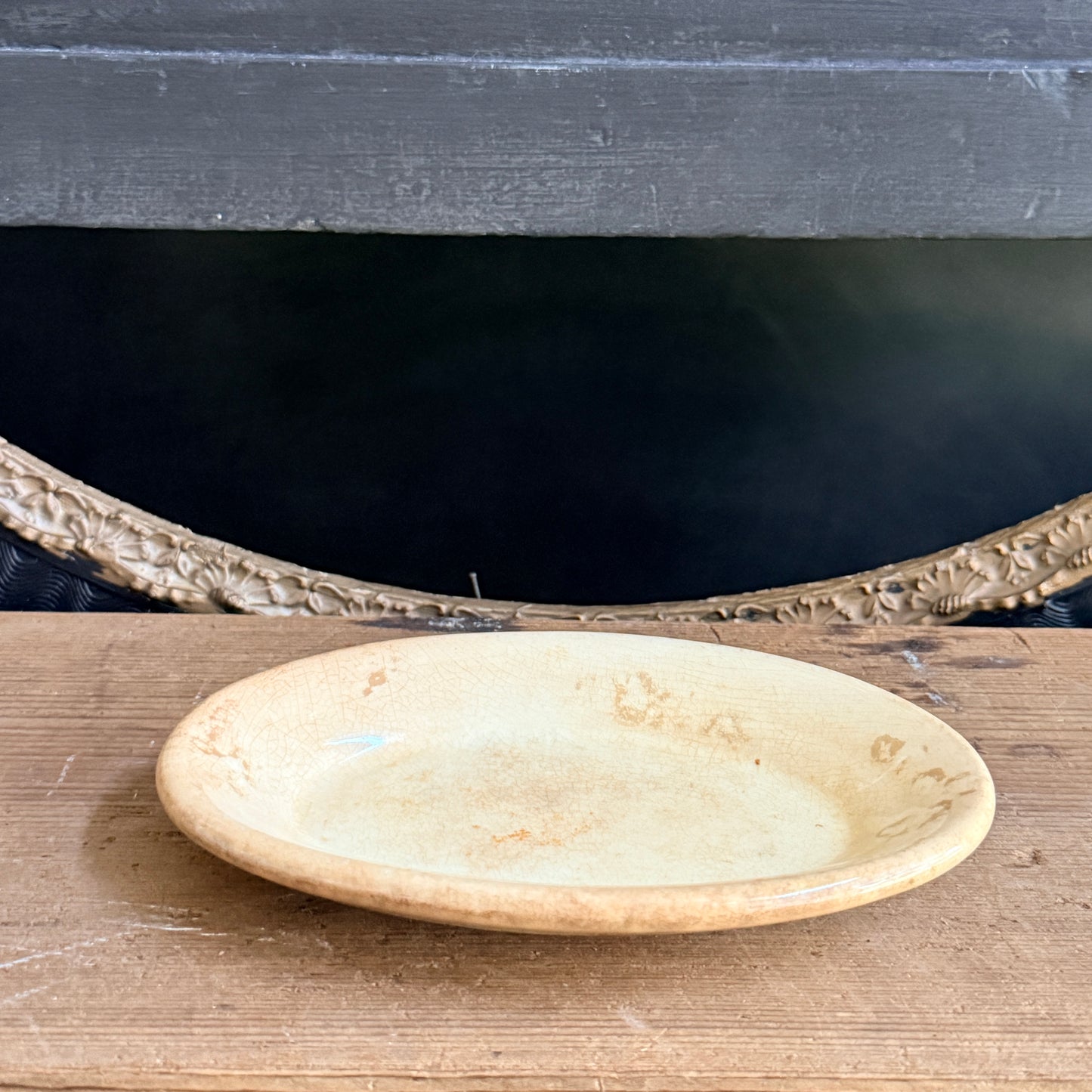 Antique Ironstone Soap Dish