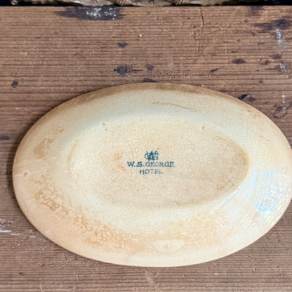 Antique Ironstone Soap Dish