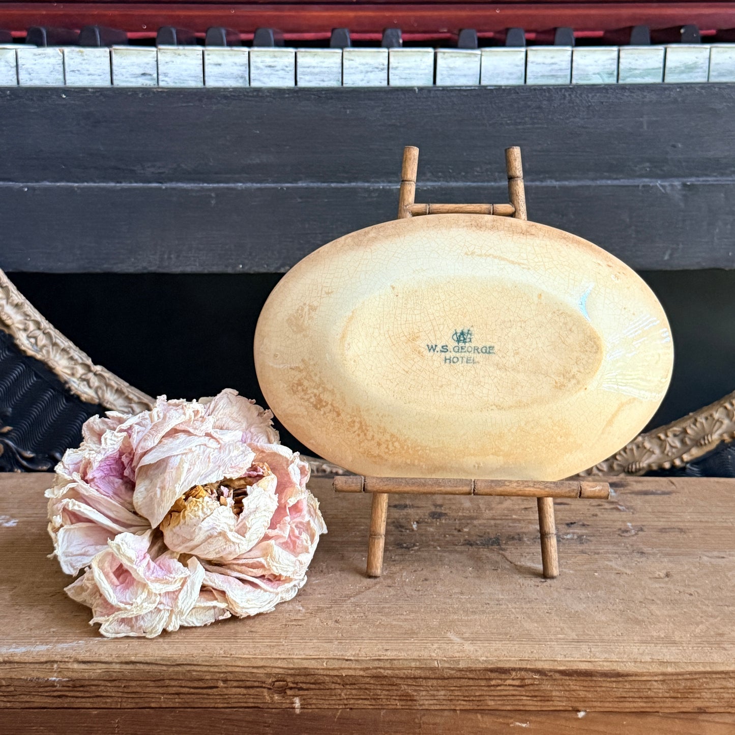 Antique Ironstone Soap Dish