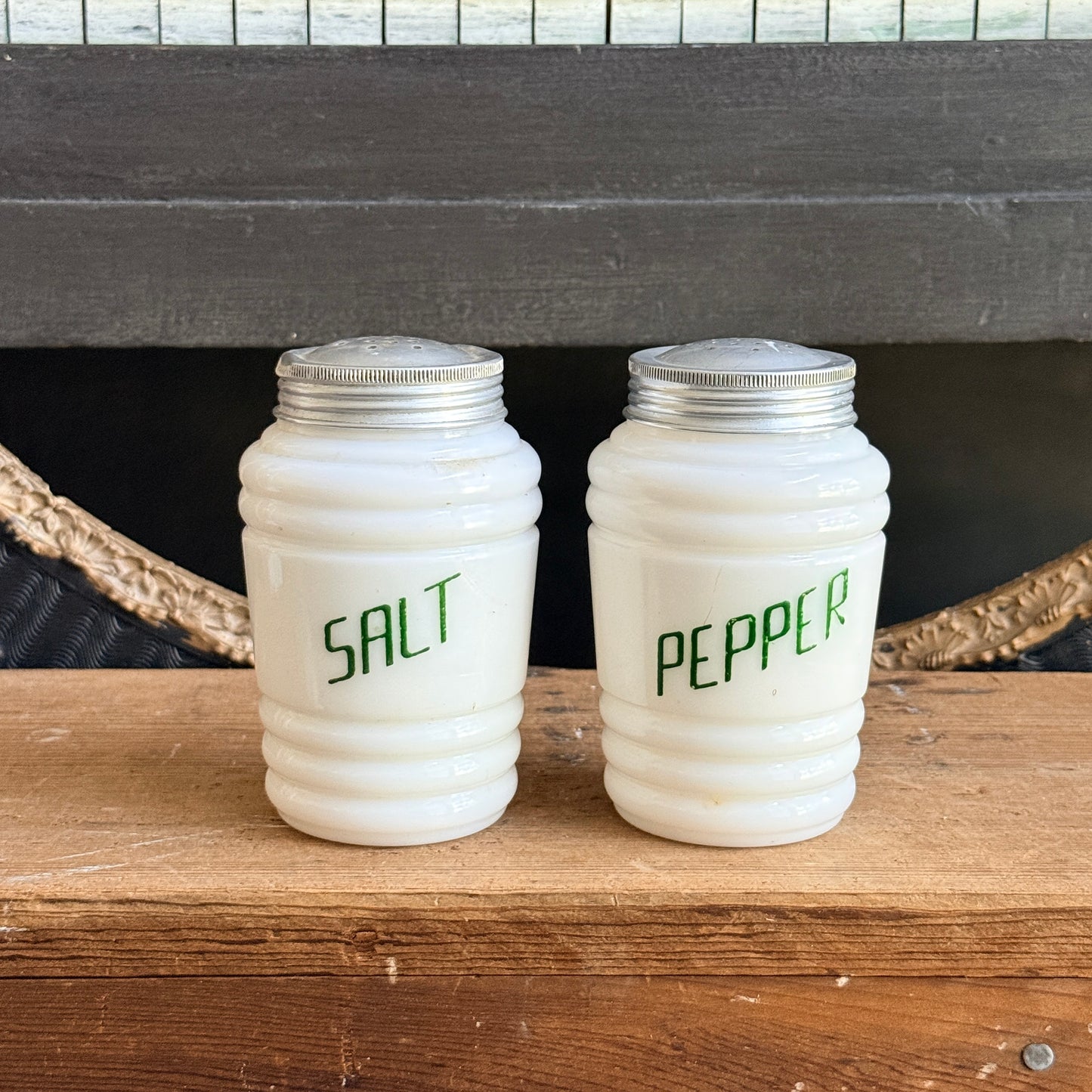 Vintage Beehive Salt & Pepper Shakers