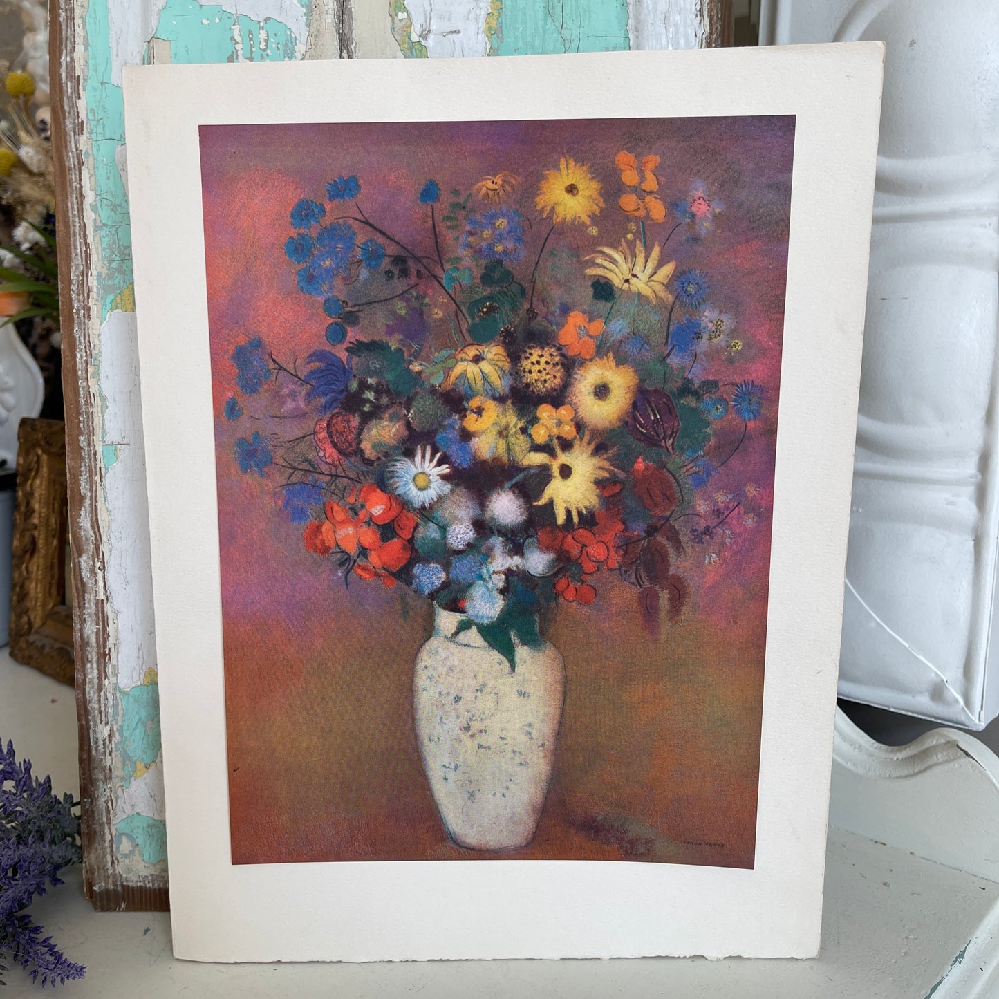 Vase with Flowers Print - Odilon Redon