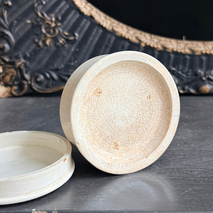 Moutard Ironstone Jar with Lid