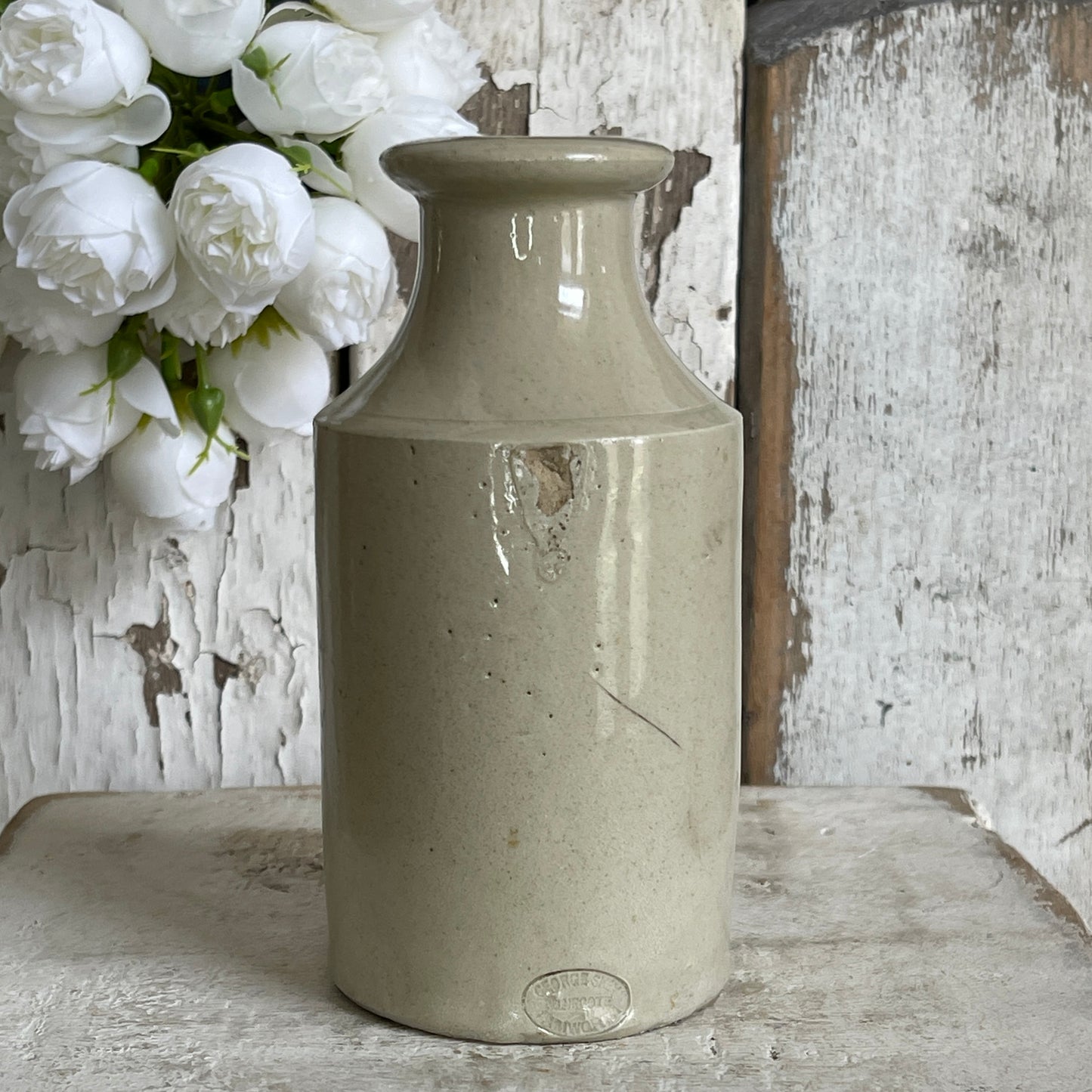 Stoneware Bottle - Savon Apothecary Graphic