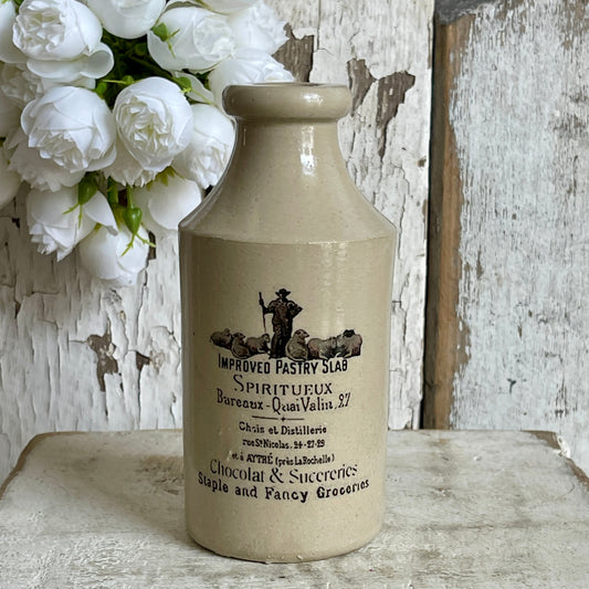 Stoneware Bottle - Fancy Groceries Graphic