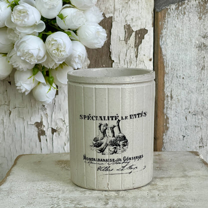 Stoneware Crock - Le Patés Graphic