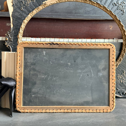 Antique School Slate With Cloth Binding
