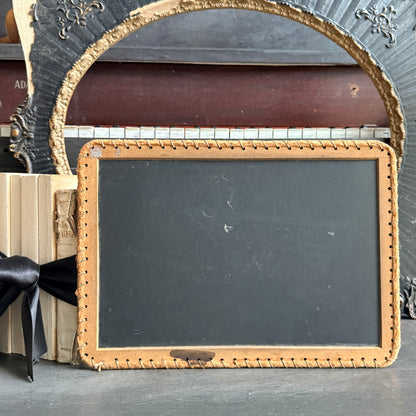 Antique School Slate With Cloth Binding