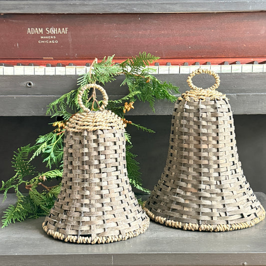 Gray Wicker Bell