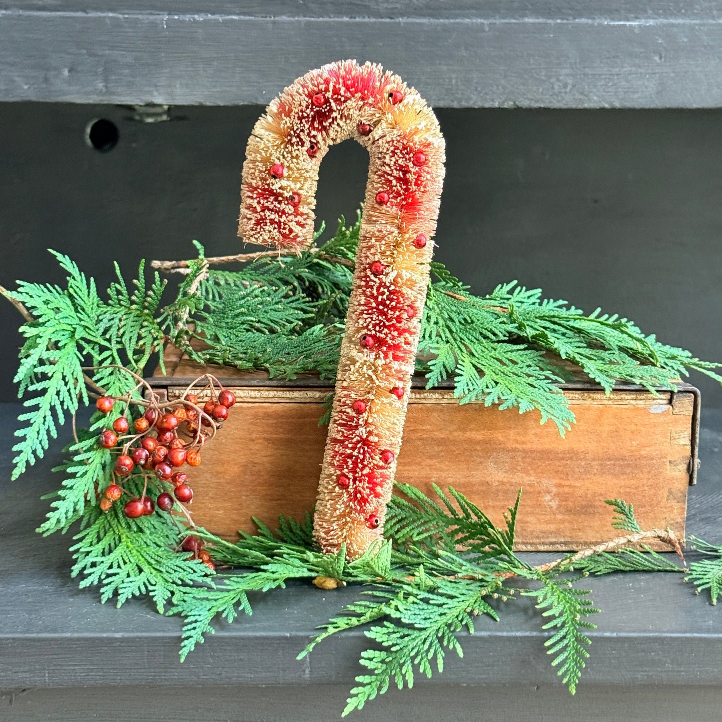 Bottle Brush Candy Cane