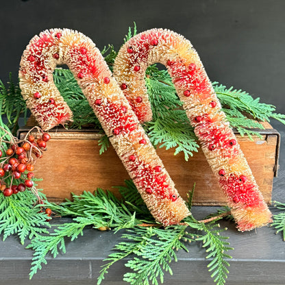 Bottle Brush Candy Cane