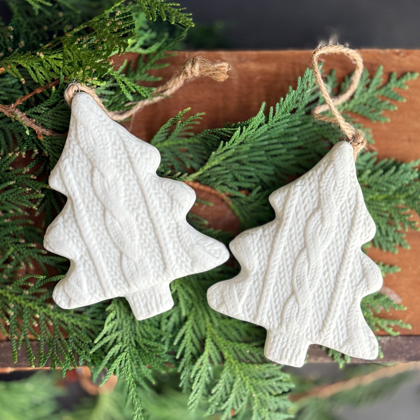 Stoneware Tree Ornament