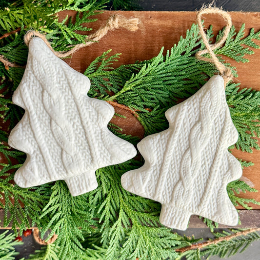 Stoneware Tree Ornament