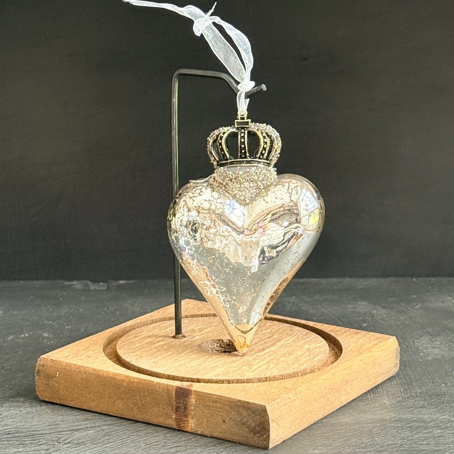 Blown Glass Heart Ornament
