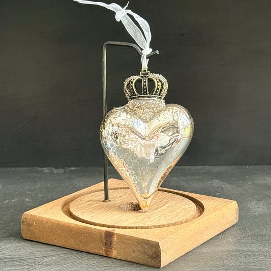 Blown Glass Heart Ornament