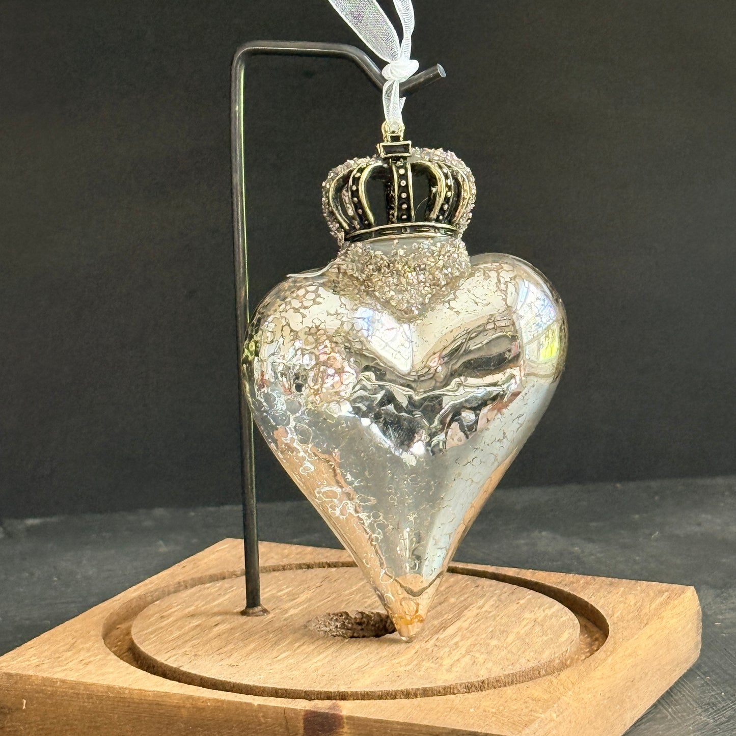 Blown Glass Heart Ornament