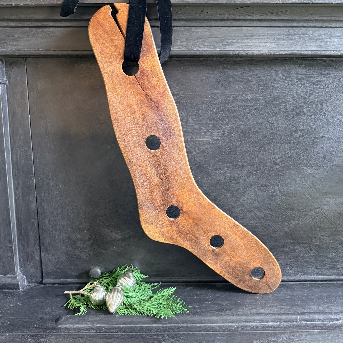 Antique Wooden Sock Form