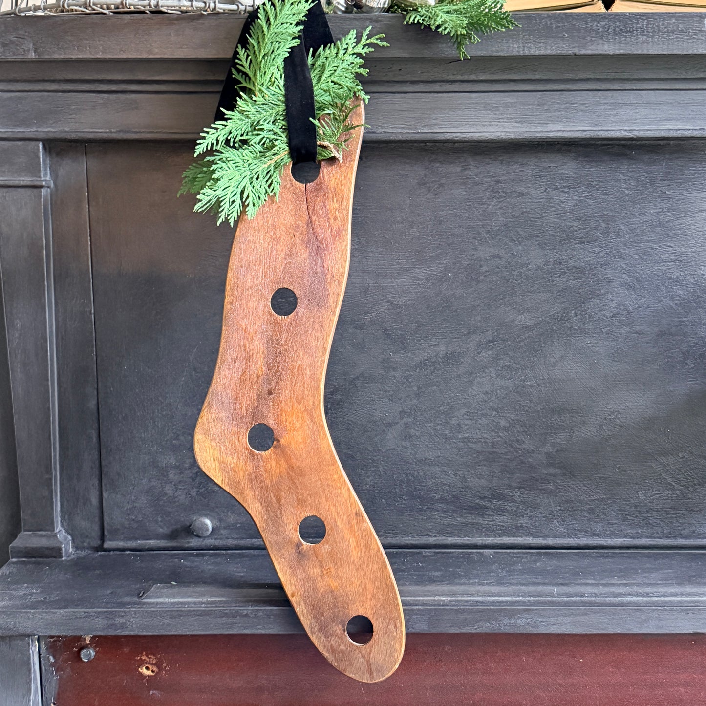 Antique Wooden Sock Form