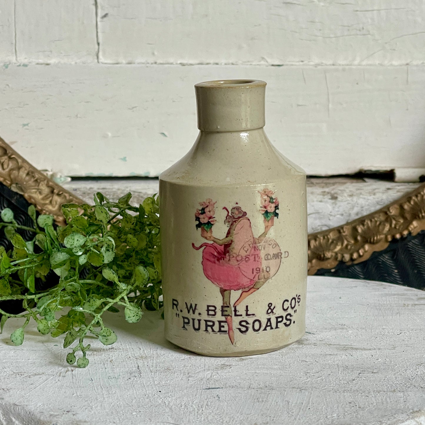 Stoneware Bottle - Frog Ballerina Graphic