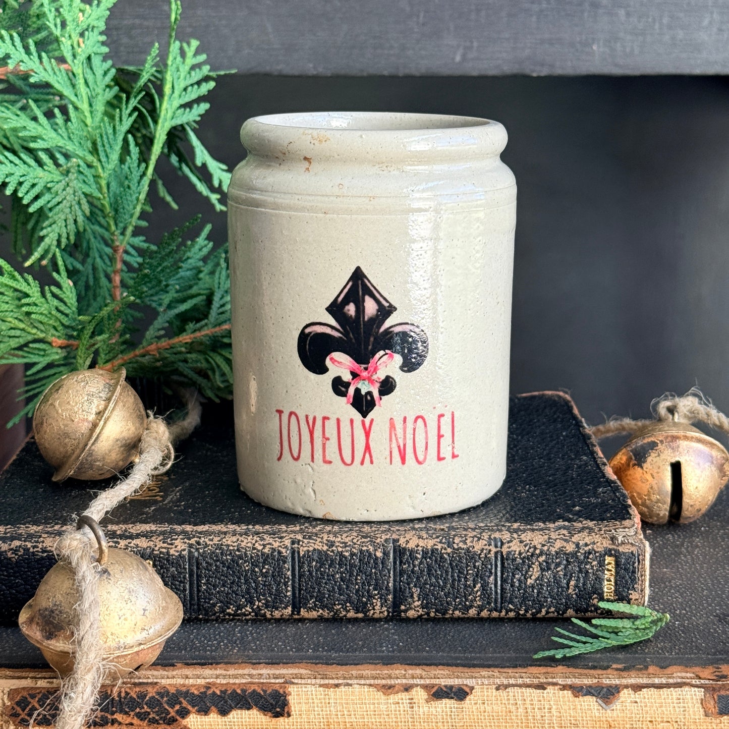 Stoneware Crock - Joyeux Noël