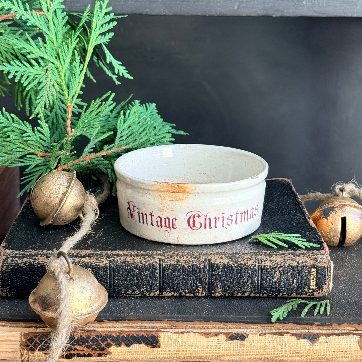 Ironstone Dish - Vintage Christmas