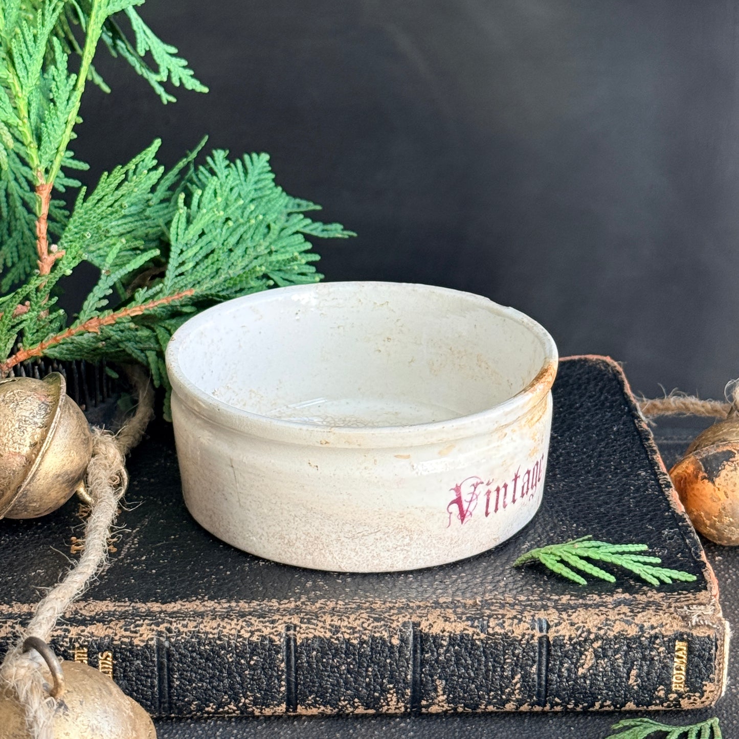 Ironstone Dish - Vintage Christmas