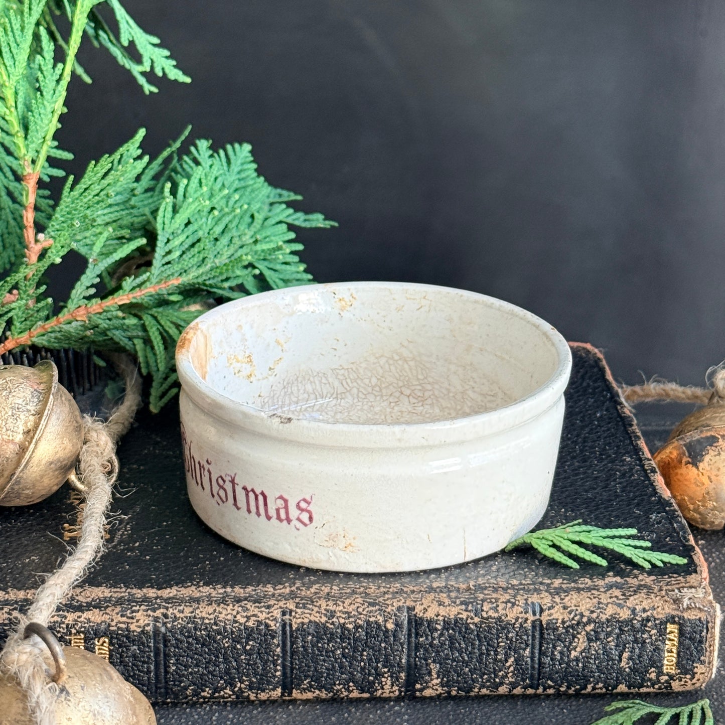 Ironstone Dish - Vintage Christmas