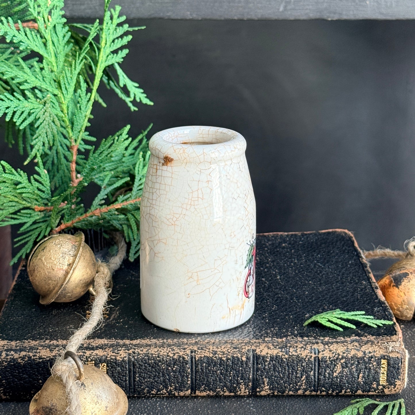 Ironstone Creamer - Merry Christmas