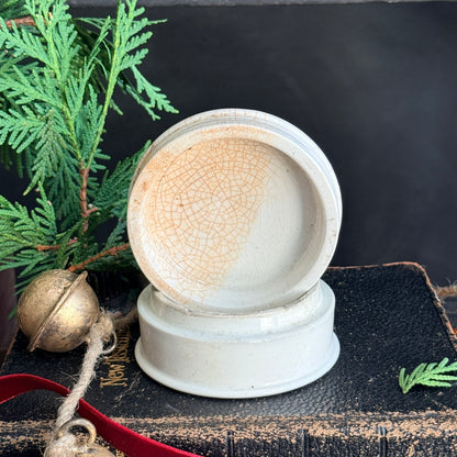 Ironstone Lidded Pot - Joyeux Noël