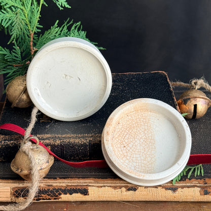 Ironstone Lidded Pot - Joyeux Noël