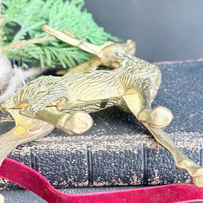 Vintage Brass Doe & Buck