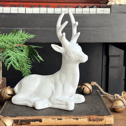 White Ceramic Buck