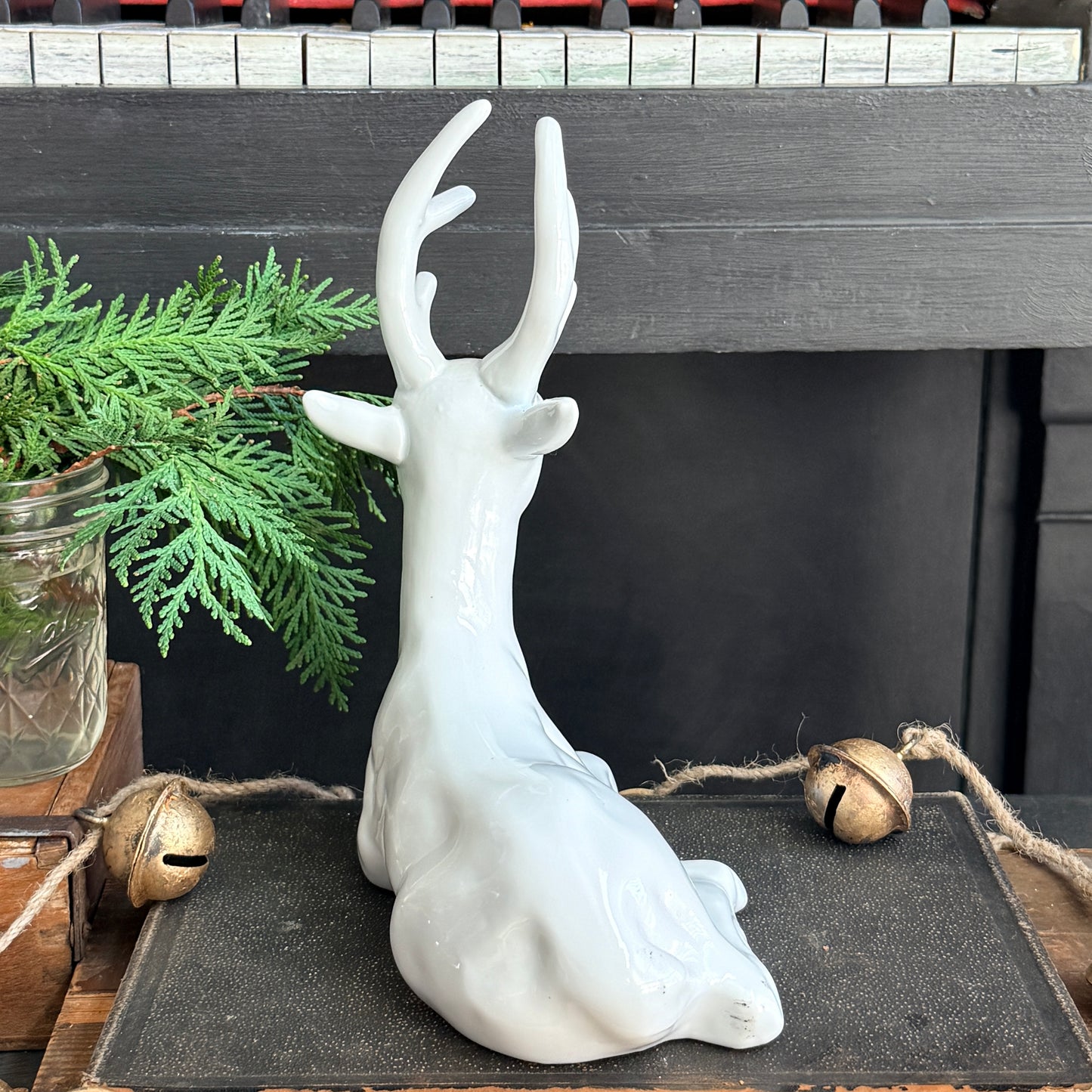 White Ceramic Buck