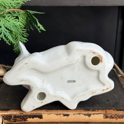 White Ceramic Buck