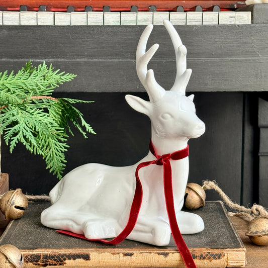 White Ceramic Buck