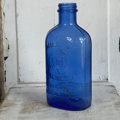 Vintage Cobalt Medicine Bottle