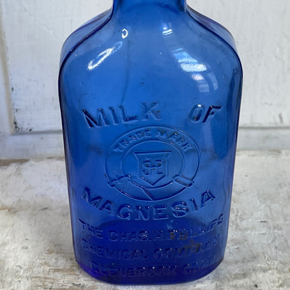 Vintage Cobalt Medicine Bottle